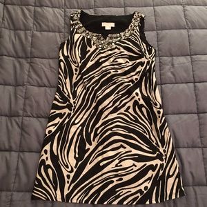 Michael Kors Zebra Print Sleeveless Top